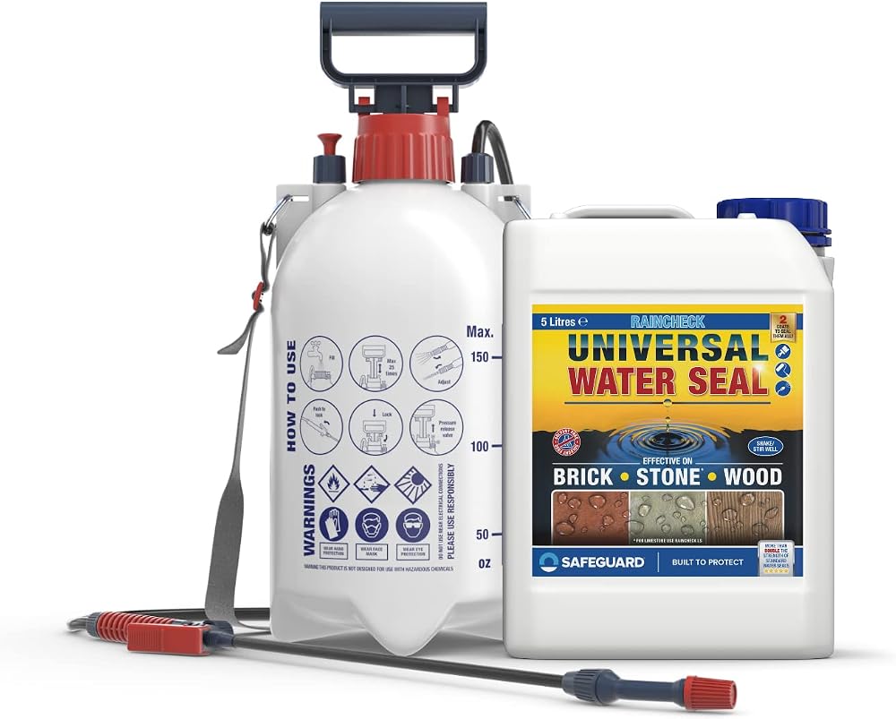 SAFEGUARD Raincheck Universal Water Seal 5L Exterior Brick Wood Stone Sealer