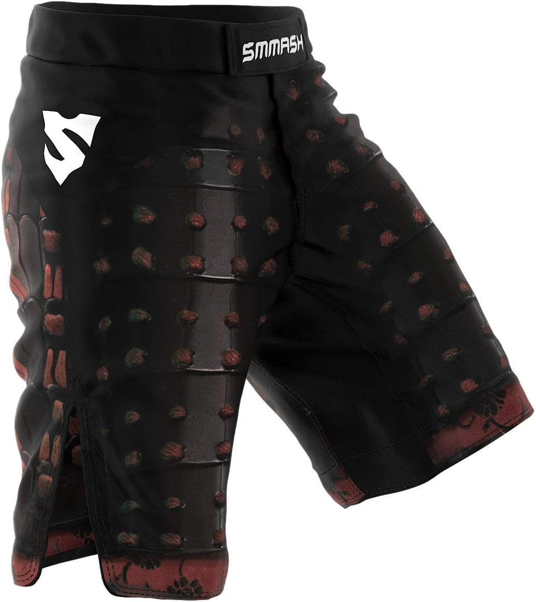 Blackwalkers Shorts MMA Mens, Professional Sportswear, Antibacterial Material, Perfect to MMA, BJJ, Grappling, Krav Maga, Kick Boxing, UFC, Workout Shorts Made in Europe