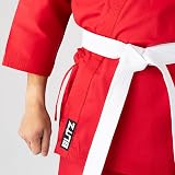 Blitz Red Student Karate Gi 0/130cm Poly Cotton Belt Included view 6