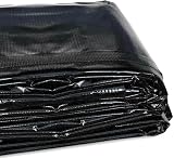 SolaDirect 10 x 12 m Black Tarpaulin 235 GSM Waterproof Heavy Duty Tarp view 6