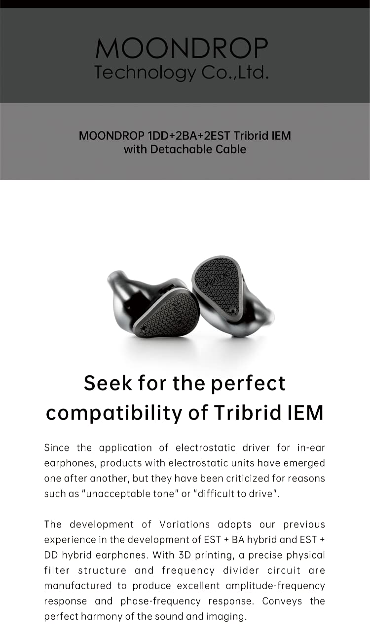 Mua Variations Earphone 1DD+2BA+2EST Tribrid Technology in-Ear Monitor ...