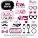 Big Dot of Happiness Bride-to-Be - Bachelorette Party Photo Booth Props Kit - 20 Count