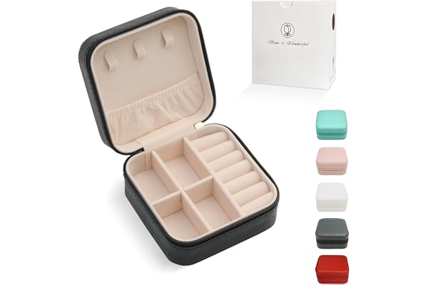 Mini Jewelry Travel Case,Small Travel Jewelry Organizer, Portable Jewelry Box Travel Mini Storage Organizer Portable Display