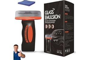 Multi-Surface Oil Film Cleaning Brush for Auto & Household Glass – Glass Cleaning Board, Handheld Windshield Oil Remover Remo