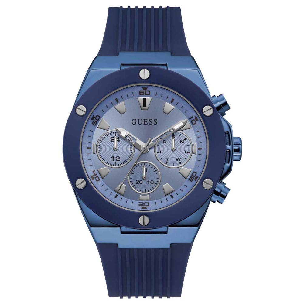 GUESS Multifunction 44mm Watch, Blue, GW0057G3