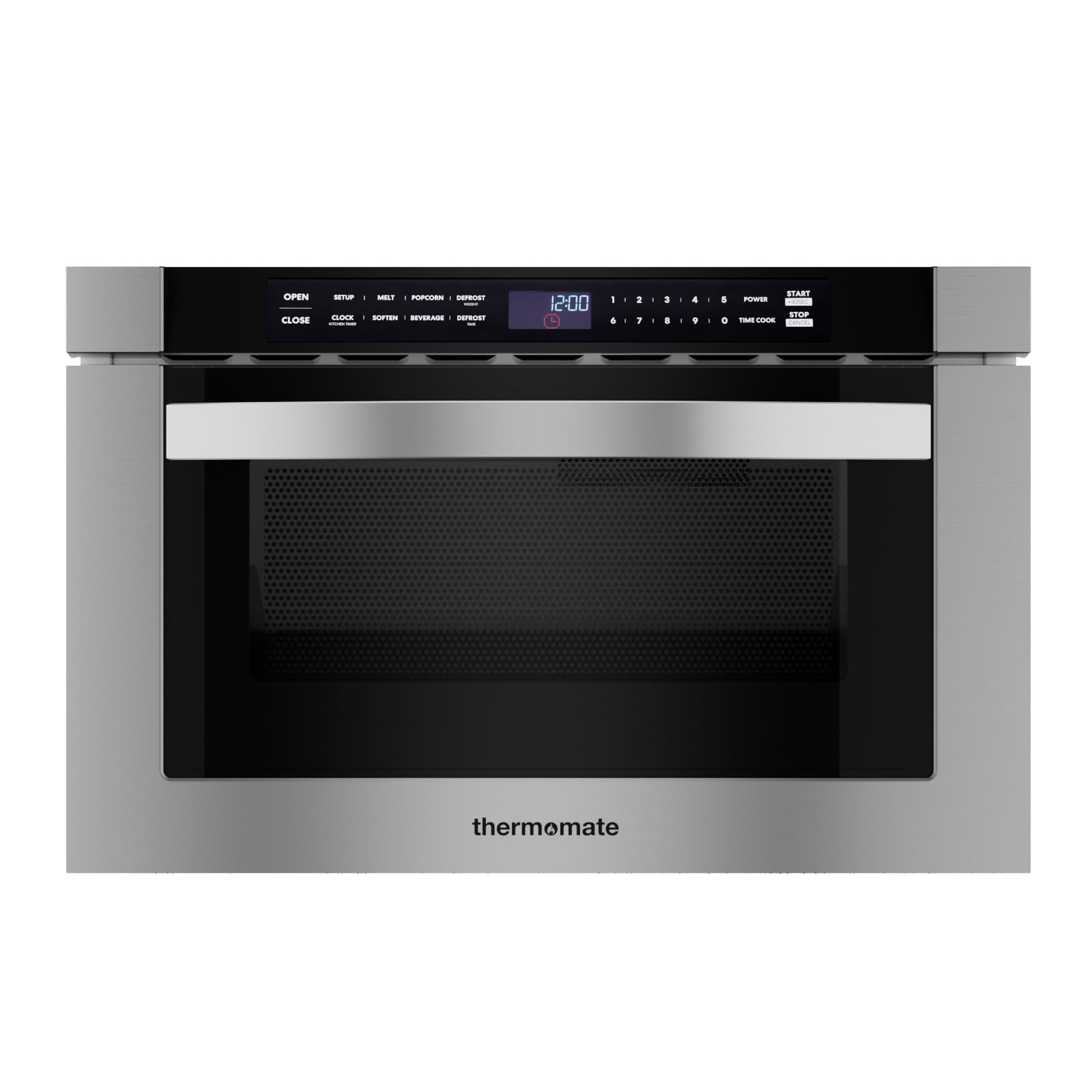 Photo 1 of 24 Inch Built-in Microwave Drawer, ThermoMate 1.2 Cu. Ft. Microwave Drawer with Automatic Presets, 1000 Watts with 11 Power Levels, Touch Controls, Sensor Cooking, Defrosting Rack, Stainless Steel