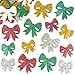 Baker Ross EF943 Glitter Bow Stickers - Pack of 100, Children to Design and Decorate with, Ideal for Schools, Home Crafting, Craft Groups, Scrapbooking, Card Crafting and Collages