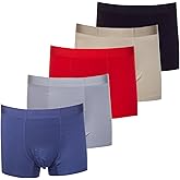 Allurelace Men's Lightweight Modal Briefs - Quick-Drying Breathable Underwear, No Fly Pouch (5-Pack)