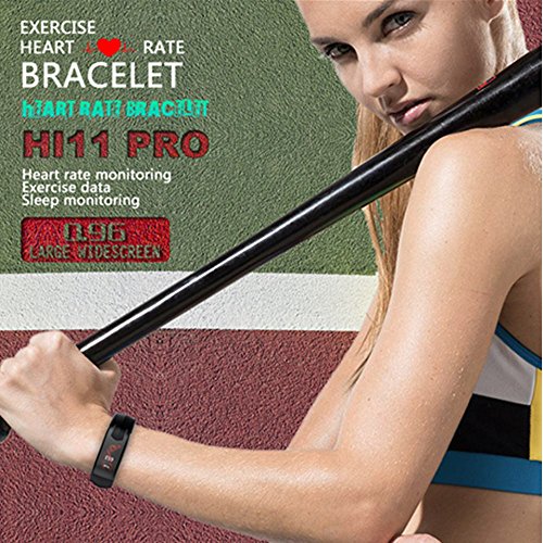 image for TechCode Fitness Tracker HR, Smart Activity Tracker with Heart Rate Mo