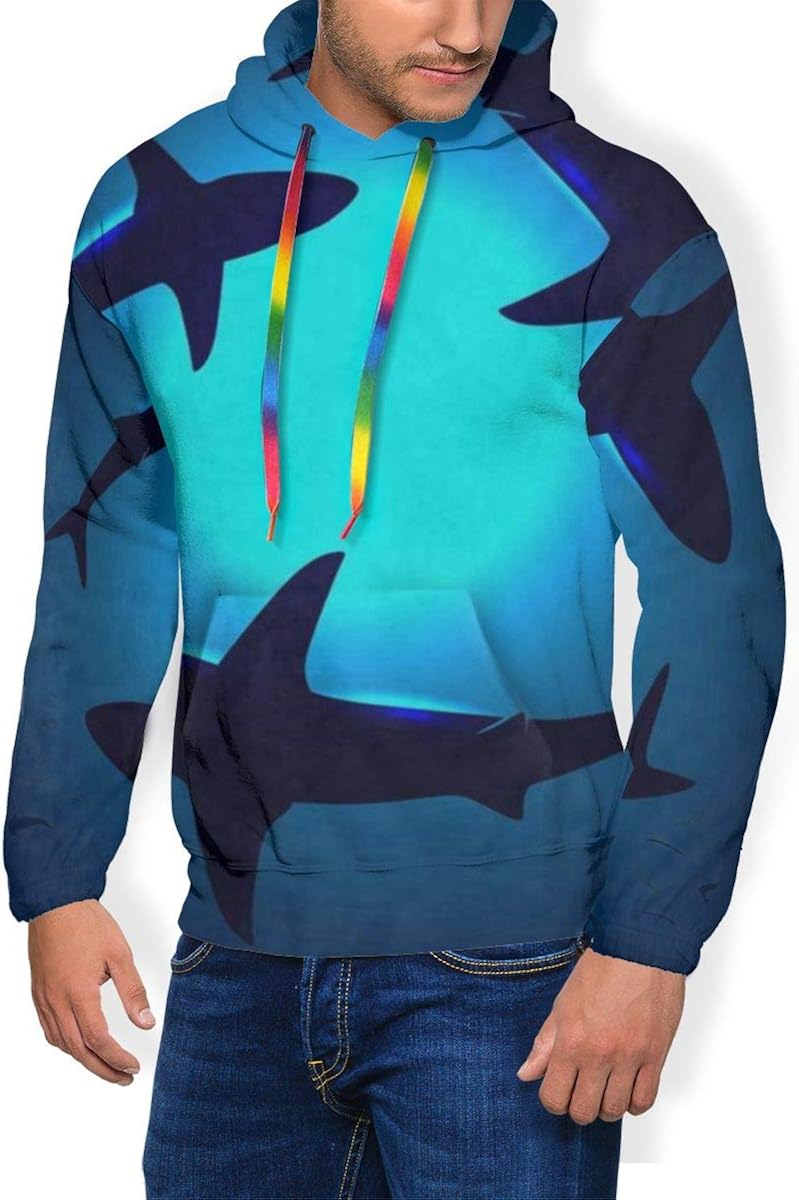shark print hoodie