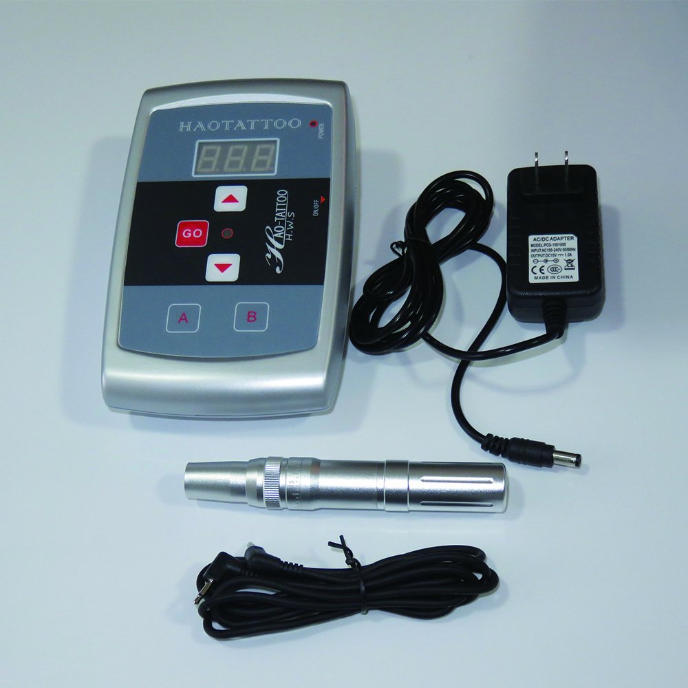 HoriKing Tattoo Supply Aluminum Permanent Makeup Pen Siwss Motor Tattoo Machine Eyebrow Lips With Tattoo Power Supply for Liner Shader Supply (3)