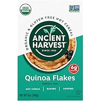 Ancient Harvest Organic Gluten-Free Quinoa Flakes, 12 Ounce Box, A Natural Substitution to Oatmeal or Cereals