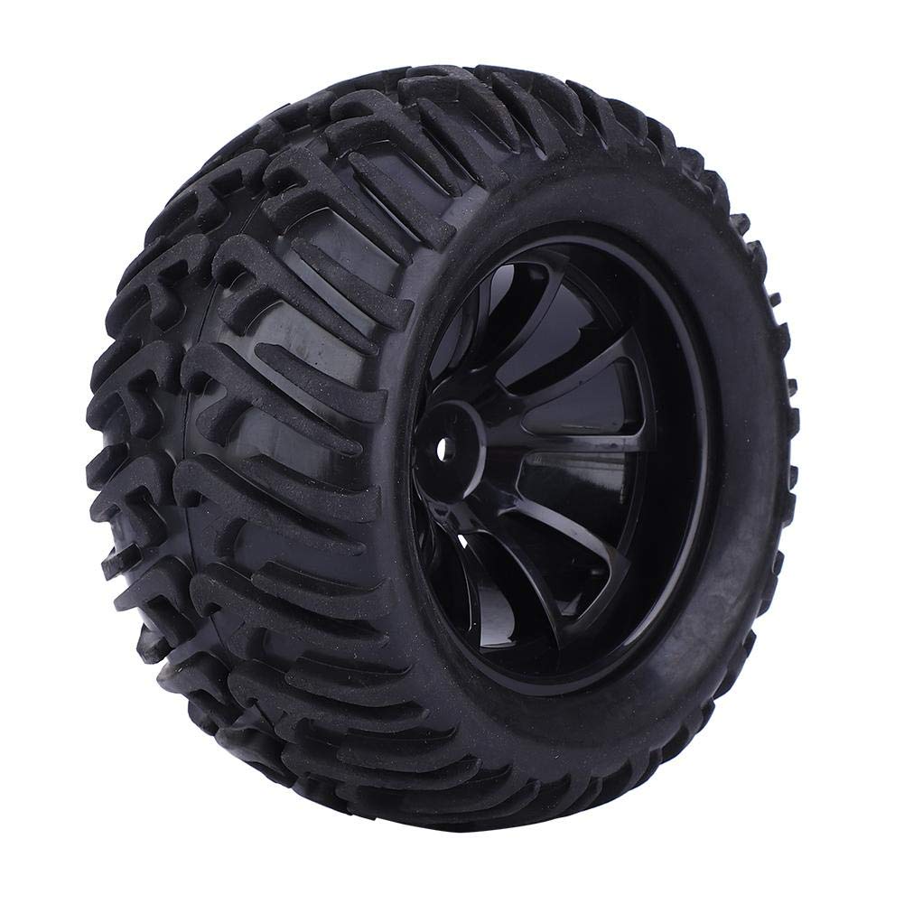 RC Wheel Tire,125mm Y Type RC Car Tire Replacement Accessories for 1/10 Remote Control Car Model(Black)