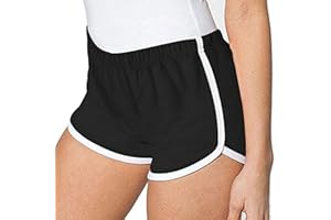 Ruziyoog Women's Cotton Shorts Gym Shorts Yoga Shorts Summer Running Active Shorts Dance Elastic Shorts, Pack of 3