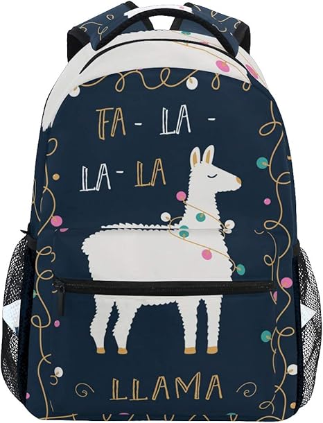 llama book bag