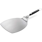 Weber&reg; Original Pizza Paddle for Gourmet Outdoor Cooking | Stainless-Steel with Rotating Handle, Supports 12-Inch Pizzas up to 2.5 lbs, No‑Slip Grip &amp; Hanging Loop - Grill Accessories