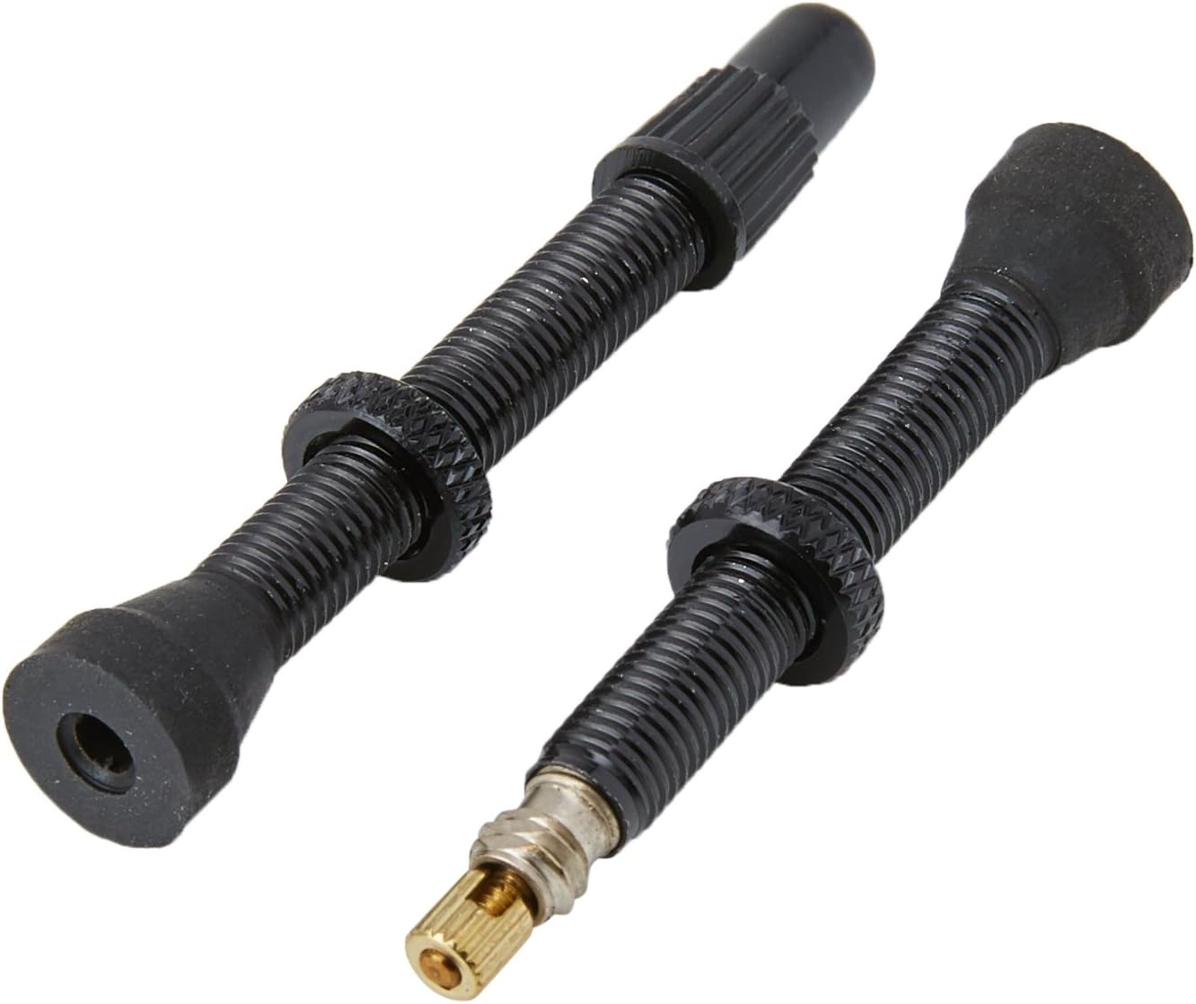 Rothar a0637913495700 Kit 2 Tubeless Valves, Black, 44 mm