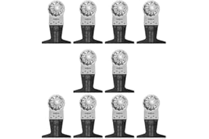 Fein Starlock E-Cut Long-Life Saw Blade - Precision Cutting for Wood, Drywall & Plastics, Bimetal with Teeth Set, Wide Shape, 2-1/2" Width, 2" Length, 10-Pack - 63502228290