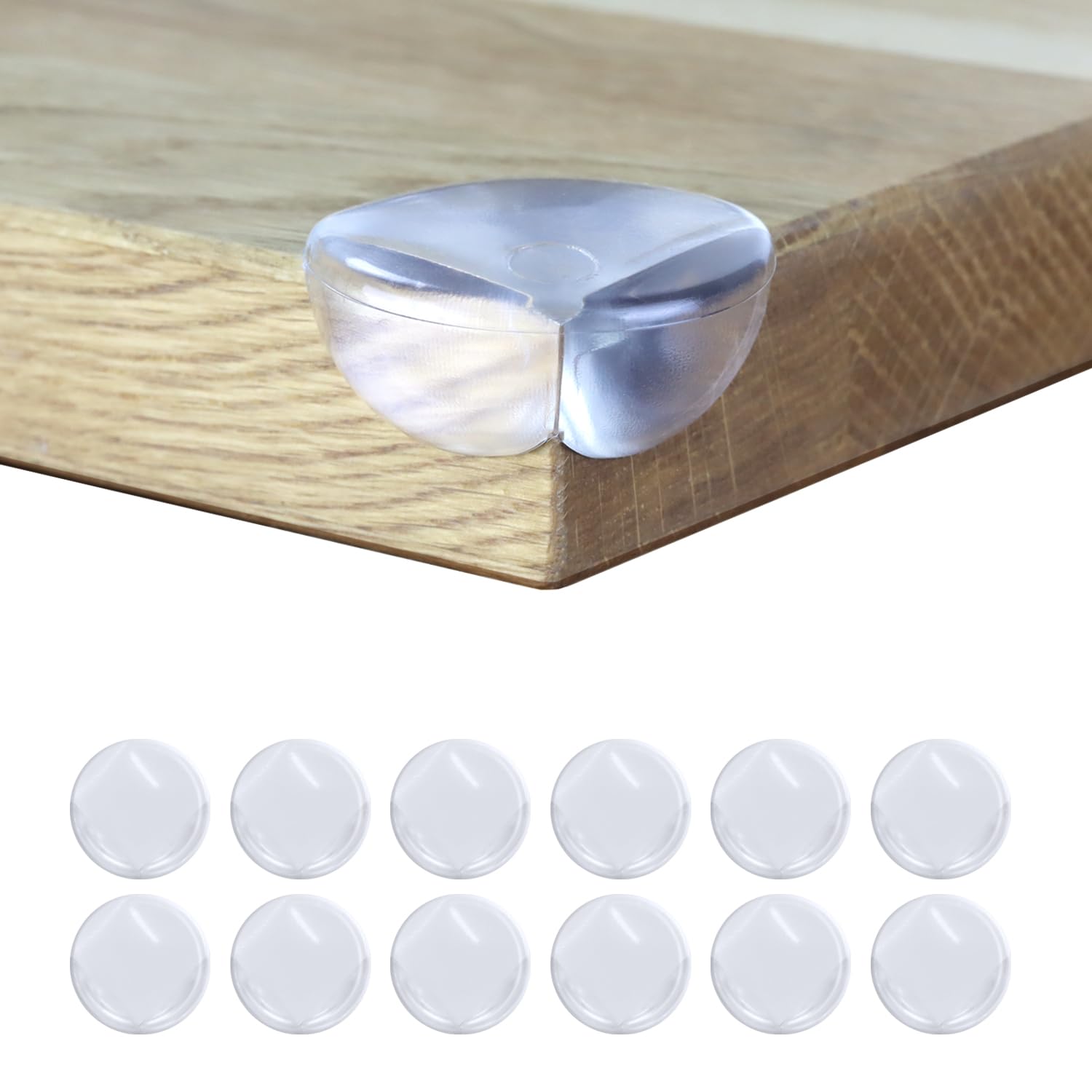 SWAVGO Corner Protection and Edging Strip Edge Protection 12 or 24 Pieces/Pack Baby for Child Safety - BPA-Free, Strong Hold, Easy to Use for All Furniture - Safety for Baby and Children (Type 1, 12)
