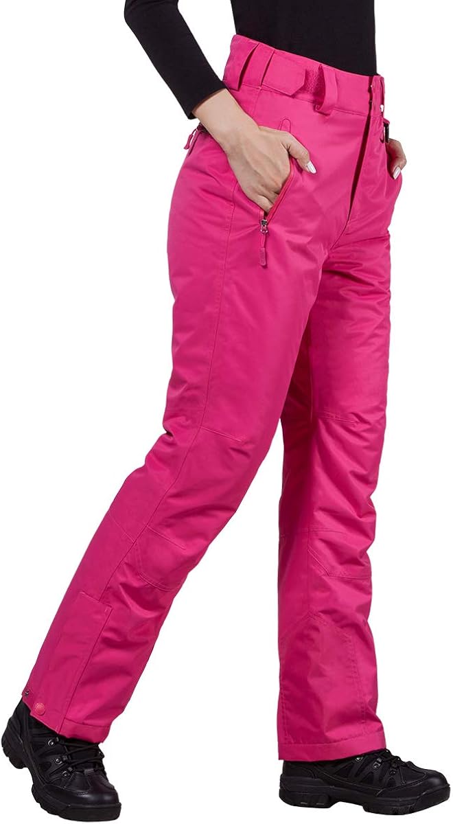 FREE SOLDIER Women's Outdoor Snow Ski Insulated Pants Windproof Waterproof Breathable Pants for Snowboarding : Clothing
