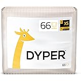 DYPER Bamboo Baby Diapers Size 1 | Natural Honest Ingredients | Cloth Alternative | Day & Overnight | Plant-Based + Eco-Frien