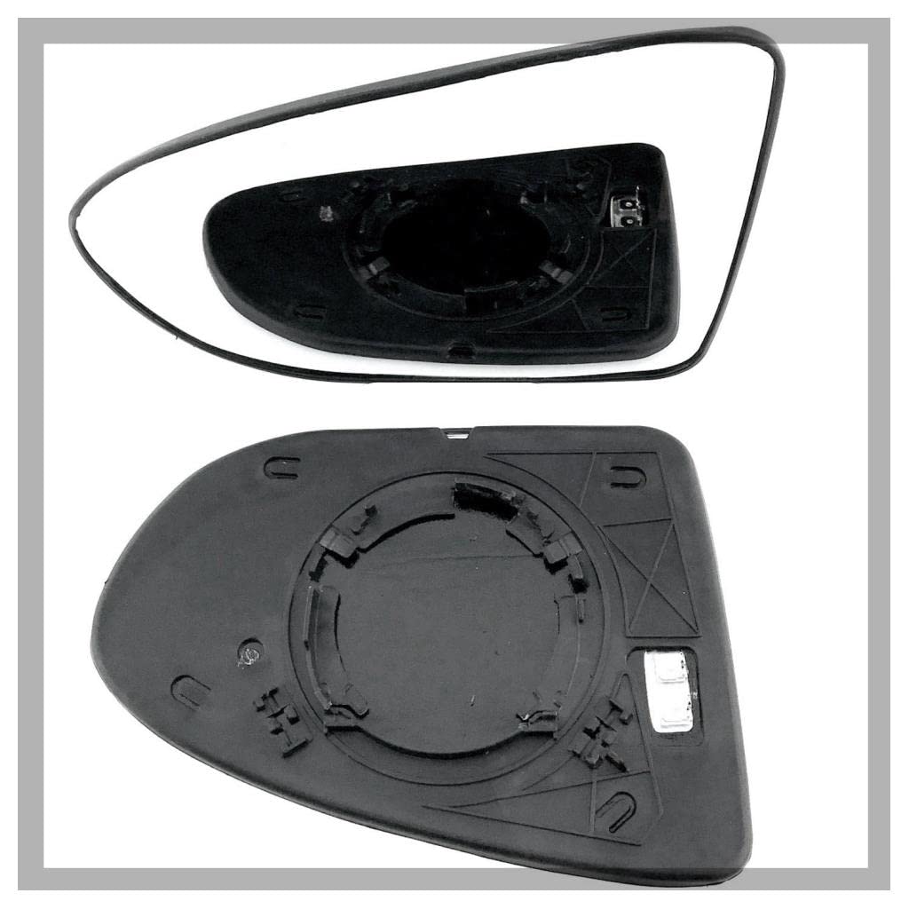 Fits to Nissan Qashqai (J10), Silver Wing/Door Mirrors 2006 to 2013 Heated, Including Base Plate LH(Passenger Side)