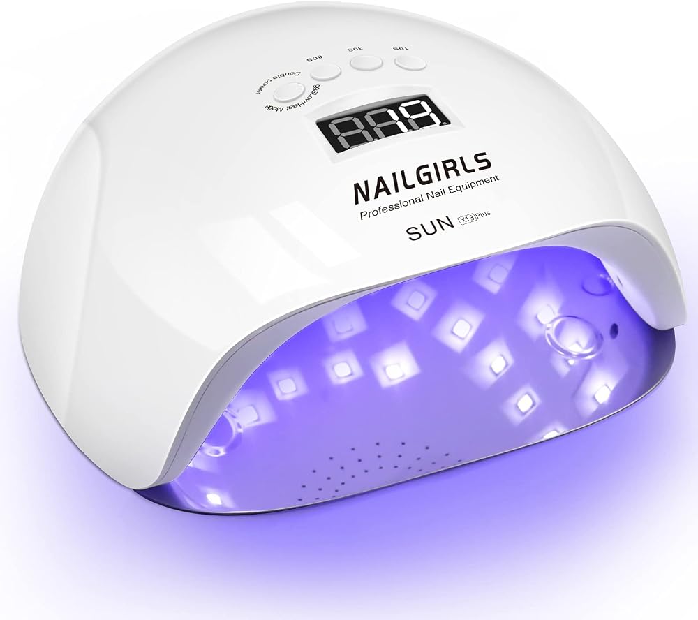 NAILGIRLS 150W UV LED Nail Lamp 4 Timer Auto Sensor Detachable Base Gel Dryer