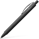 Faber-Castell Essentio Aluminum Black Ballpoint Pen with Black Ink - Fine Writing Instruments