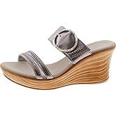 ONEX Women's Cynthia Wedge Sandal,Pewter,9