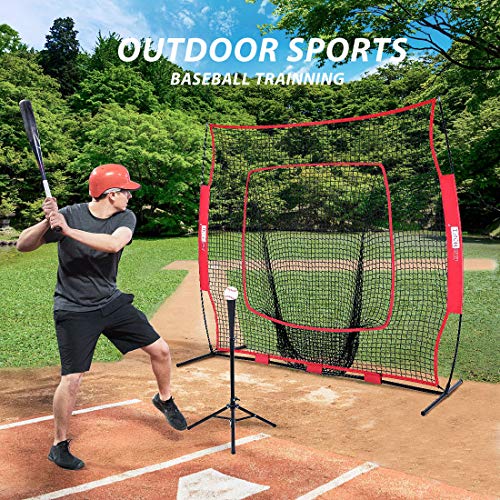 VIVOHOME 7 x 7 Feet Baseball Backstop Net, Softball Practice Net for