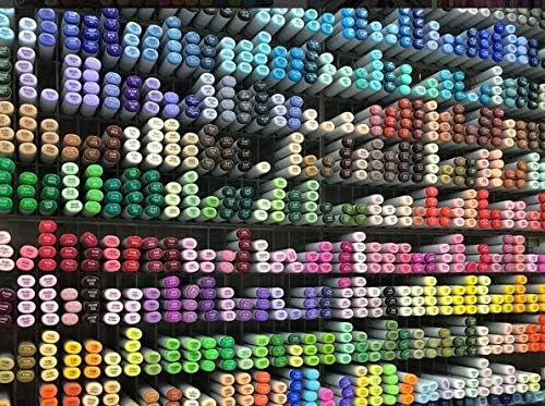 Artist Pen Marker Art Twin Broad Fine Point Dual Head Sketch Pens Colour Code 94~169 (109 Pearl White)