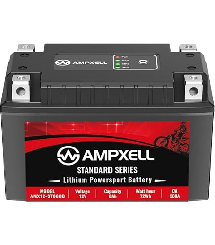 Amazon.com: YTZ7S-BS Lithium Motorcycle Battery 12V 210A 3.5Ah