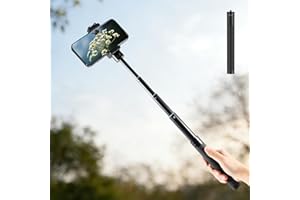 28in Selfie Stick Compatible with Gimbal Stabilizer DJI OM 5/4 Osmo Mobile 3 2 and All Gimbles with 1/4" Thread Handheld Pole