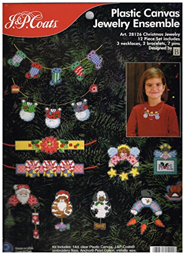 Plastic Canvas Ornaments - Jewelry Ensemble - Christmas Jewelry