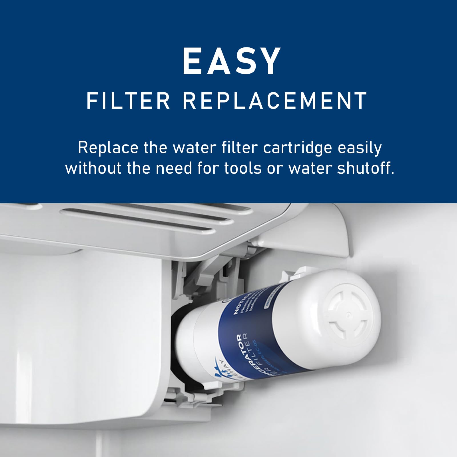 W10295370A Water Filter Replacement, Compatible With EDR1RXD1, Filter 1, WHR1RXD1, W10295370, KAD1RXD1, P8RFWB2L, P8WB2L, P4RFWB, P5WB2L (White, 3 Pack)
