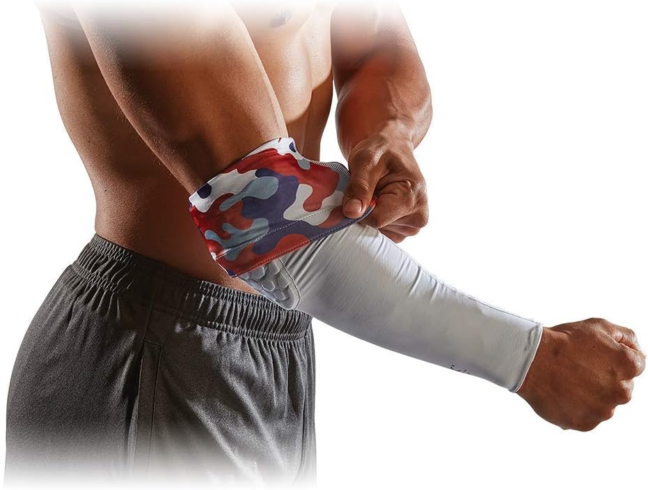 McDavid Basketball Reversible Shooter Arm Sleeve with HEX. Elbow Compression Sleeve with Padding (1 Sleeve) : Sports & Outdoors