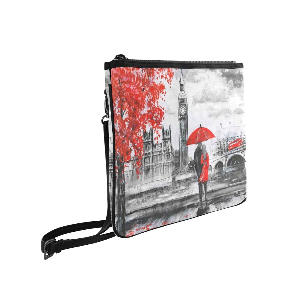 Oil Painting On Canvas Street View Of London Riv Pattern