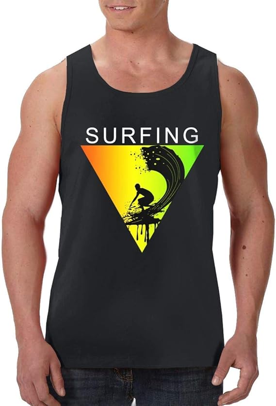 Surfing Sports Surfer Sports Men's Gym Tanks Sleeveless Tank Tops