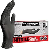 ForPro Disposable Nitrile Exam Gloves, 4 Mil, Medical Grade, Food Safe | Extra Protection, Multi-Purpose Gloves | Powder-Free