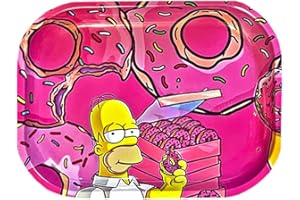 Cute Rolling Tray Pink Metal Tray, Premium Storage Rolling Tray (Cute-Pink)