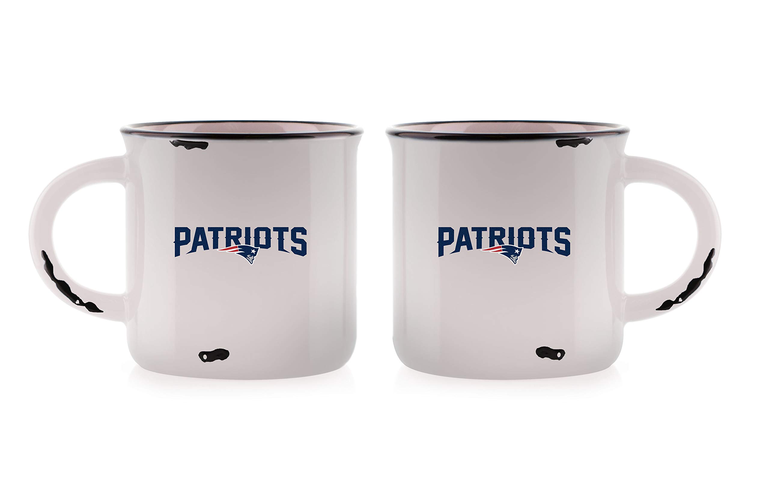 Duck House NFL New England Patriots Unisex Vintage Style Bone China Mugvintage Bone China Mug, White, 12 oz
