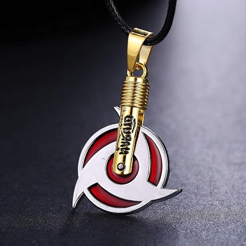 Inveroo Anime Naruto Necklace Uchiha Itachi Mangekyou
