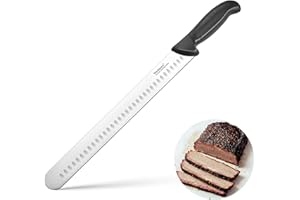 Brisket Knife, Carving Knife for Meat with 12 Inch Ultra Sharp Slicing Knives for Cutting BBQ, Turkey and Roast, Premium High