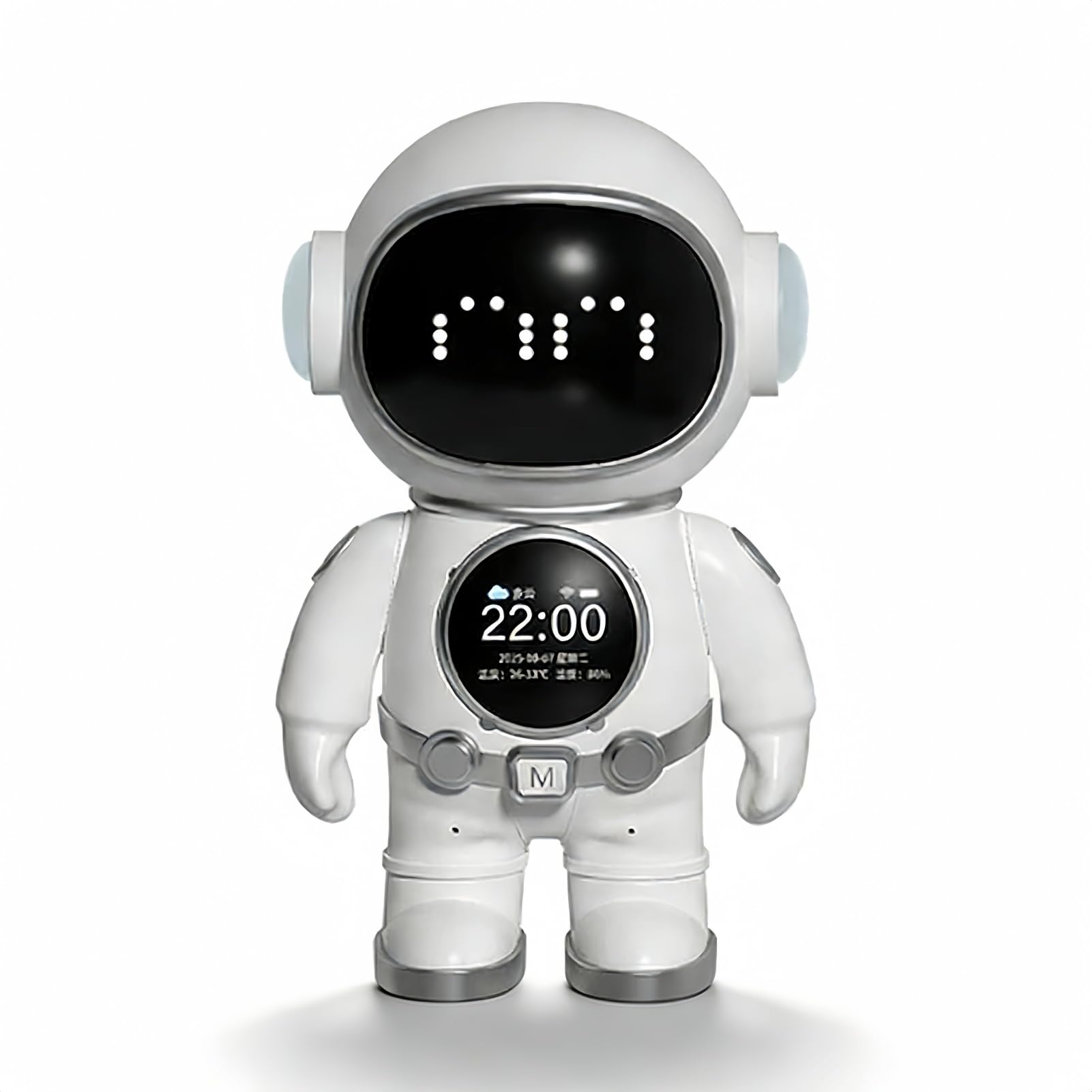 MENDUNER AI Smart Robot, Interactive Educational Companion with WiFi Speaker, LED Facial Expressions Voice Control for Kids Learning Home