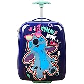 Bioworld Disney Stitch Vacay Mode Youth 18" 2-Wheeled Hardside Carry-On Suitcase Luggage