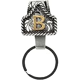 XZYLY Vintage Western Cowboy Letter Keychain,Handmade Metal A-Z Initial Key Chain Clip,Personality key holder for Pocket&Bag