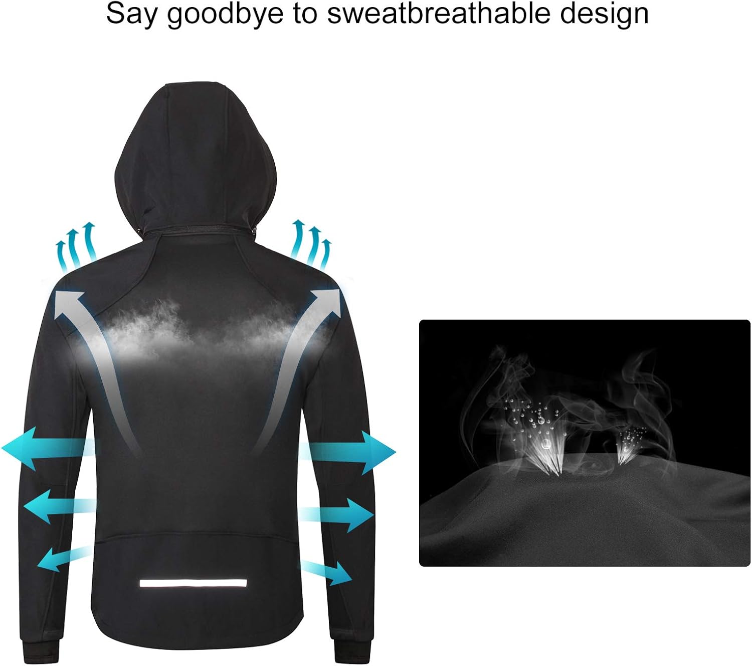 INBIKE Men's Detachable Hooded Fleece Multi-Functional Windproof Warm Jacket : Clothing