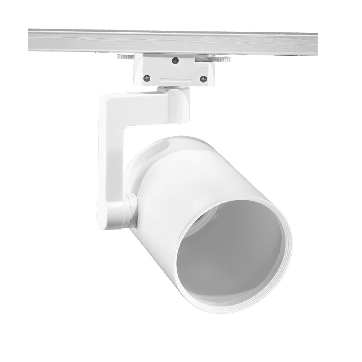 TECNOLUX EURO White E27 Bi-Phase Rail Bulb Housing