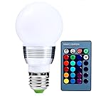 E27 3W 16 Farbwechsel RGB-LED-Glühlampe-Lampe 85-265V + IR-Fernbedienung (1pcs)