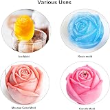 WYAHYQ 2pcs Silicone Rose Peony Flower Candle Moulds DIY Craft Gift view 3